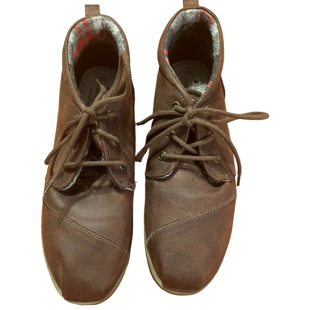 Bobs by Skechers Memory Foam Brown High Tops Shoes Womans Size 11